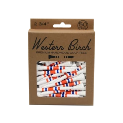 Western Birch Golf Company "Tee Bow" Striped Golf Tee