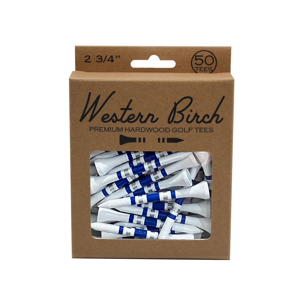 Western Birch Golf Company "Get Amongst It" Limited Edition Striped Golf Tee 2 Western Birch Golf Company "Get Amongst It" Limited Edition Striped Golf Tee - Image 2