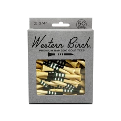 Western Birch Golf Company "Amy" Bamboo Striped Golf Tee