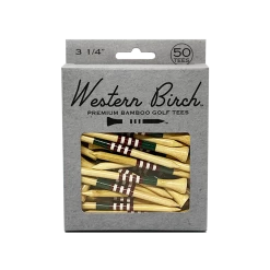 Western Birch Golf Company "Dion" 3 1/4" Bamboo Striped Golf Tee