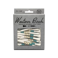 Western Birch Golf Company "Hunter" 3 1/4" Bamboo Striped Golf Tee