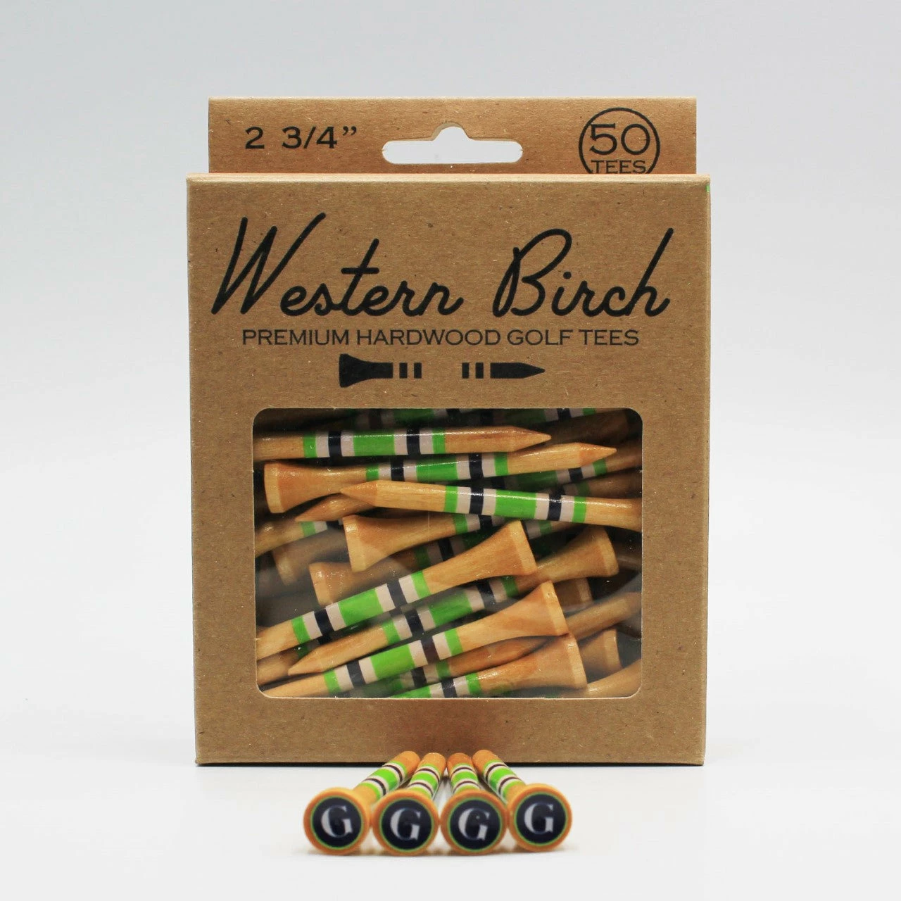Western Birch Golf Company Western Birch Custom "GOLF" Tee 2 Western Birch Golf Company Western Birch Custom "GOLF" Tee - Image 2