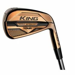 Used Cobra King MIM Tour Copper 4-PW Iron Set - Stiff Flex - FST KBS $-Taper 120 Steel Steel Shaft