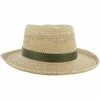 Dorfman-Pacific Dorfman Pacific Scala Raffia Collection Driver Hat - Natural Size: S/M
