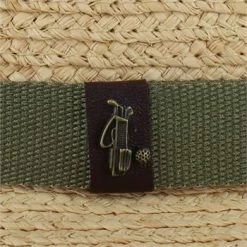 Dorfman-Pacific Dorfman Pacific Scala Raffia Collection Driver Hat - Natural Size: S/M -Cheap Golf Hat Store dorfman pacific scala raffia collection driver headwear 2