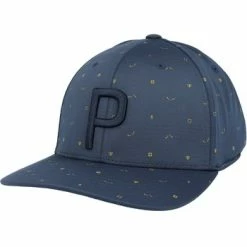 Puma H8 Golf P Snapback Hat - Evening Sky / Navy Blazer -Cheap Golf Hat Store puma h8 golf p snapback headwear 4