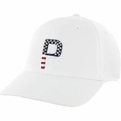 Puma Pars And Stripes P Classic Hat - Bright White -Cheap Golf Hat Store puma pars and stripes p classic headwear 3