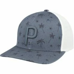 Puma Tropical Bliss P Trucker Snapback Hat - Evening Sky -Cheap Golf Hat Store puma tropical bliss p trucker snapback headwear 4