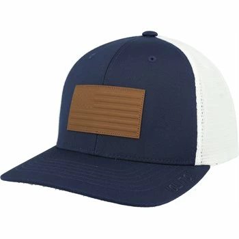 Puma Volition Heritage Trucker Snapback Cap Hat - Navy Blazer / Bright White 5 Puma Volition Heritage Trucker Snapback Cap Hat - Navy Blazer / Bright White - Image 5